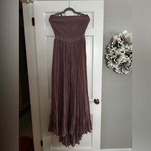 Lavender Long Boho Dress -with Back Detail Size L